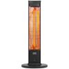 VEVOR Infrared Heater, 1500W Remote Control Electric Space Heater, Patio Heater w/ 3 Speeds & Timer & Tip-Over Protection, Outdoor/Outdoor for Bedroom