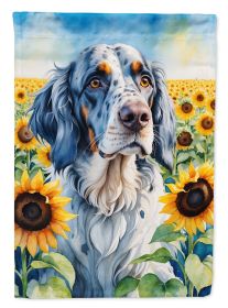English Setter in Sunflowers Garden Flag Mailbox Flag Decorative Yard Flag Banner Outside Patio Artwork Yard Flower Beds, Garden Size, Multicolor