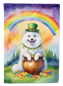 Samoyed St Patrick's Day Garden Flag Mailbox Flag Decorative Yard Flag Banner Outside Patio Artwork Yard Flower Beds, Garden Size, Multicolor