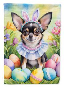 Chihuahua Easter Egg Hunt Garden Flag Mailbox Flag Decorative Yard Flag Banner Outside Patio Artwork Yard Flower Beds, Garden Size, Multicolor