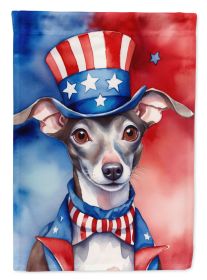 Italian Greyhound Patriotic American Garden Flag Mailbox Flag Decorative Yard Flag Banner Outside Patio Artwork Yard Flower Beds, Garden Size