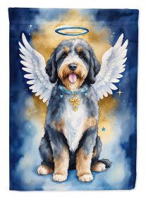 Bernedoodle My Angel Garden Flag Mailbox Flag Decorative Yard Flag Banner Outside Patio Artwork Yard Flower Beds, Garden Size, Multicolor
