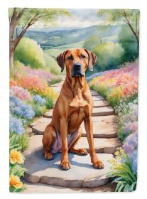Rhodesian Ridgeback Spring Path Garden Flag Mailbox Flag Decorative Yard Flag Banner Outside Patio Artwork Yard Flower Beds, Garden Size, Multico