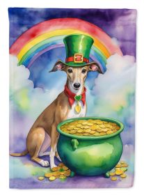 Greyhound St Patrick's Day Garden Flag Mailbox Flag Decorative Yard Flag Banner Outside Patio Artwork Yard Flower Beds, Garden Size, Multicolor