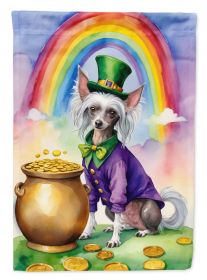 Chinese Crested St Patrick's Day Garden Flag Mailbox Flag Decorative Yard Flag Banner Outside Patio Artwork Yard Flower Beds, Garden Size, Multic