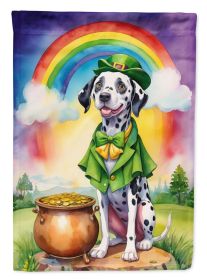 Dalmatian St Patrick's Day Garden Flag Mailbox Flag Decorative Yard Flag Banner Outside Patio Artwork Yard Flower Beds, Garden Size, Multicolor