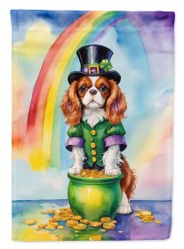 Cavalier Spaniel St Patrick's Day Garden Flag Mailbox Flag Decorative Yard Flag Banner Outside Patio Artwork Yard Flower Beds, Garden Size, Multi