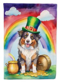 Australian Shepherd St Patrick's Day Garden Flag Mailbox Flag Decorative Yard Flag Banner Outside Patio Artwork Yard Flower Beds, Garden Size