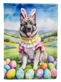 Norwegian Elkhound Easter Egg Hunt Garden Flag Mailbox Flag Decorative Yard Flag Banner Outside Patio Artwork Yard Flower Beds, Garden Size