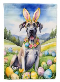 Great Dane Easter Egg Hunt Garden Flag Mailbox Flag Decorative Yard Flag Banner Outside Patio Artwork Yard Flower Beds, Garden Size, Multicolor