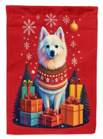 American Eskimo Holiday Christmas Garden Flag Mailbox Flag Decorative Yard Flag Banner Outside Patio Artwork Yard Flower Beds, Garden Size, Multi