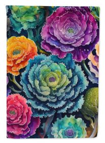 Ornamental Kale in Color Garden Flag Mailbox Flag Decorative Yard Flag Banner Outside Patio Artwork Yard Flower Beds, Garden Size, Multicolor