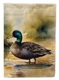 American Black Duck Garden Flag Mailbox Flag Decorative Yard Flag Banner Outside Patio Artwork Yard Flower Beds, Garden Size, Multicolor