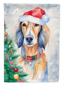 Saluki Christmas Garden Flag Mailbox Flag Decorative Yard Flag Banner Outside Patio Artwork Yard Flower Beds, Garden Size, Multicolor