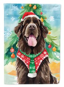 Newfoundland Christmas Garden Flag Mailbox Flag Decorative Yard Flag Banner Outside Patio Artwork Yard Flower Beds, Garden Size, Multicolor