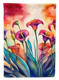 Calla Lilies in Color Garden Flag Mailbox Flag Decorative Yard Flag Banner Outside Patio Artwork Yard Flower Beds, Garden Size, Multicolor