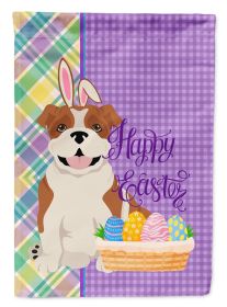 Red English Bulldog Easter Garden Flag Mailbox Flag Decorative Yard Flag Banner Outside Patio Artwork Yard Flower Beds, Garden Size, Multicolor