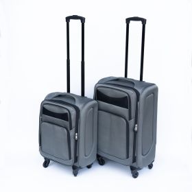 Oxford cloth suitcase grey2