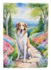 Borzoi Spring Path Garden Flag Mailbox Flag Decorative Yard Flag Banner Outside Patio Artwork Yard Flower Beds, Garden Size, Multicolor
