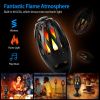 LED Flame Speakers Torch Wireless Speaker Waterproof Stereo Bass Speaker Outdoor Light-Up Speaker Atmosphere LED Flickers Night Light Patio Stake Ligh
