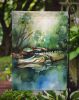 Alligator Garden Flag Mailbox Flag Decorative Yard Flag Banner Outside Patio Artwork Yard Flower Beds, Garden Size, Multicolor