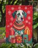 Dalmatian Holiday Christmas Garden Flag Mailbox Flag Decorative Yard Flag Banner Outside Patio Artwork Yard Flower Beds, Garden Size, Multicolor
