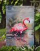 Flamingo Garden Flag Mailbox Flag Decorative Yard Flag Banner Outside Patio Artwork Yard Flower Beds, Garden Size, Multicolor