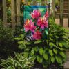 West Virginia Rhododendrons in Watercolor Garden Flag Mailbox Flag Decorative Yard Flag Banner Outside Patio Artwork Yard Flower Beds, Garden Size