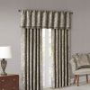 Jacquard Window Valance Blue/Brown 50x18"