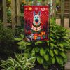German Shepherd Holiday Christmas Garden Flag Mailbox Flag Decorative Yard Flag Banner Outside Patio Artwork Yard Flower Beds, Garden Size, Multicolor