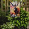 Deer Garden Flag Mailbox Flag Decorative Yard Flag Banner Outside Patio Artwork Yard Flower Beds, Garden Size, Multicolor