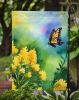 Kentucky Goldenrod in Watercolor Garden Flag Mailbox Flag Decorative Yard Flag Banner Outside Patio Artwork Yard Flower Beds, Garden Size, Multicolor