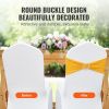 VEVOR Stretch Spandex Chair Sashes, Chair Slipcover and Stretch Chair Sash with Round Buckle, Elastic Chair Bands, Fitting Wedding, Holiday, Banquet