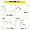 VEVOR RV Awning 18' Camper Awning Fabric, Trailer Awning Canopy Patio Camping Car Awning, Durable 15oz Vinyl Roller Tube for RV, Van, SUV