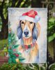 Saluki Christmas Garden Flag Mailbox Flag Decorative Yard Flag Banner Outside Patio Artwork Yard Flower Beds, Garden Size, Multicolor