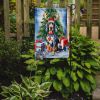Bluetick Coonhound Christmas Reindeer Garden Flag Mailbox Flag Decorative Yard Flag Banner Outside Patio Artwork Yard Flower Beds, Garden Size