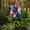 Scottish Terrier Patriotic American Garden Flag Mailbox Flag Decorative Yard Flag Banner Outside Patio Artwork Yard Flower Beds, Garden Size