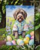 Wirehaired Pointing Griffon Easter Egg Hunt Garden Flag Mailbox Flag Decorative Yard Flag Banner Outside Patio Artwork Yard Flower Beds, Garden Size