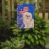 White Pekingese USA American Garden Flag Mailbox Flag Decorative Yard Flag Banner Outside Patio Artwork Yard Flower Beds, Garden Size, Multicolor