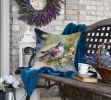 Pigeon Throw Pillow Machine Washable, Indoor Outdoor Decorative Pillow for Couch, Bed or Patio, 18Hx18W