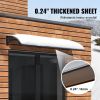 VEVOR Window Door Awning Canopy, 120" x 40" Door Canopy Exterior, UF50+ PC Sunshade Sheet Awnings, Outdoor Patio Awning Sun Shade, Transparent