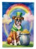 Boxer St Patrick's Day Garden Flag Mailbox Flag Decorative Yard Flag Banner Outside Patio Artwork Yard Flower Beds, Garden Size, Multicolor