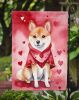 Shiba Inu My Valentine Garden Flag Mailbox Flag Decorative Yard Flag Banner Outside Patio Artwork Yard Flower Beds, Garden Size, Multicolor
