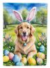 Golden Retriever Easter Egg Hunt Garden Flag Mailbox Flag Decorative Yard Flag Banner Outside Patio Artwork Yard Flower Beds, Garden Size, Multicolor