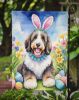 Bernedoodle Easter Egg Hunt Garden Flag Mailbox Flag Decorative Yard Flag Banner Outside Patio Artwork Yard Flower Beds, Garden Size, Multicolor