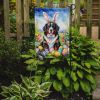 Bernese Mountain Dog Easter Egg Hunt Garden Flag Mailbox Flag Decorative Yard Flag Banner Outside Patio Artwork Yard Flower Beds, Garden Size