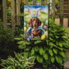 Dachshund Easter Egg Hunt Garden Flag Mailbox Flag Decorative Yard Flag Banner Outside Patio Artwork Yard Flower Beds, Garden Size, Multicolor