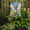 Chinese Crested Easter Egg Hunt Garden Flag Mailbox Flag Decorative Yard Flag Banner Outside Patio Artwork Yard Flower Beds, Garden Size, Multicolor