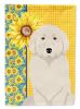 Summer Sunflowers Great Pyrenees Garden Flag Mailbox Flag Decorative Yard Flag Banner Outside Patio Artwork Yard Flower Beds, Garden Size, Multicolor