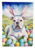 American Bulldog Easter Egg Hunt Garden Flag Mailbox Flag Decorative Yard Flag Banner Outside Patio Artwork Yard Flower Beds, Garden Size, Multicolor